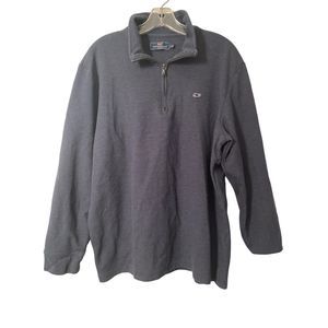 Vineyard Vines Navy Blue Half Zip Pullover Sweater Sweatshirt Knit Men's XL